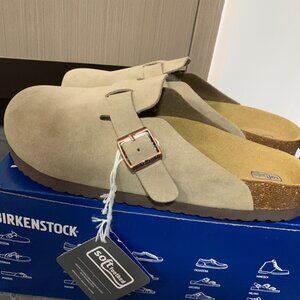 Birkenstock Boston Suede Leather - Taupe Women